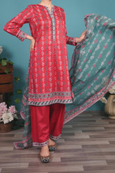 NUSL3276 Printed Lawn Suit - Unstitched 3Pc